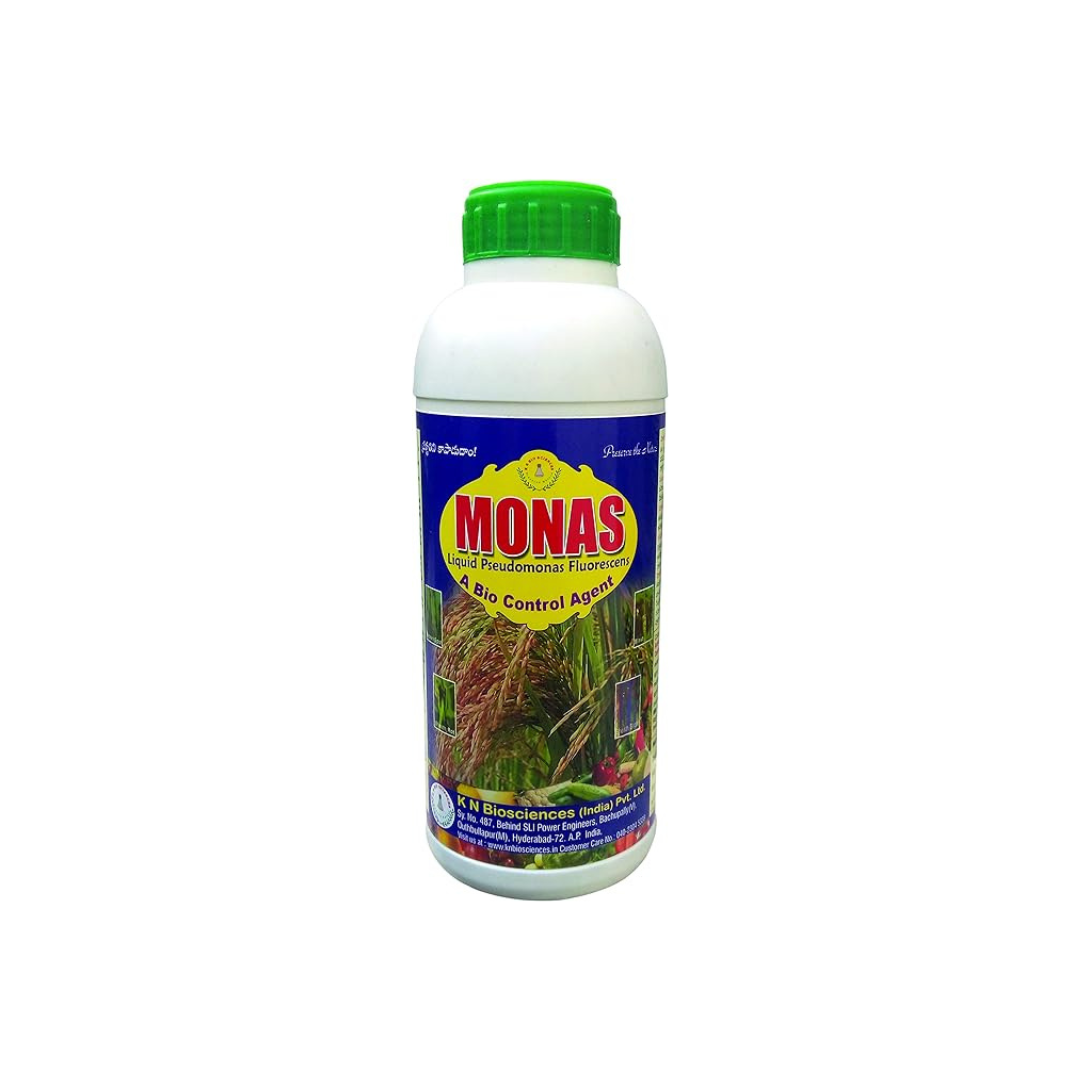 Monas (Pseudomonas fluorescens)-Systemic bio-control agent against various fungal and bacterial diseases.
